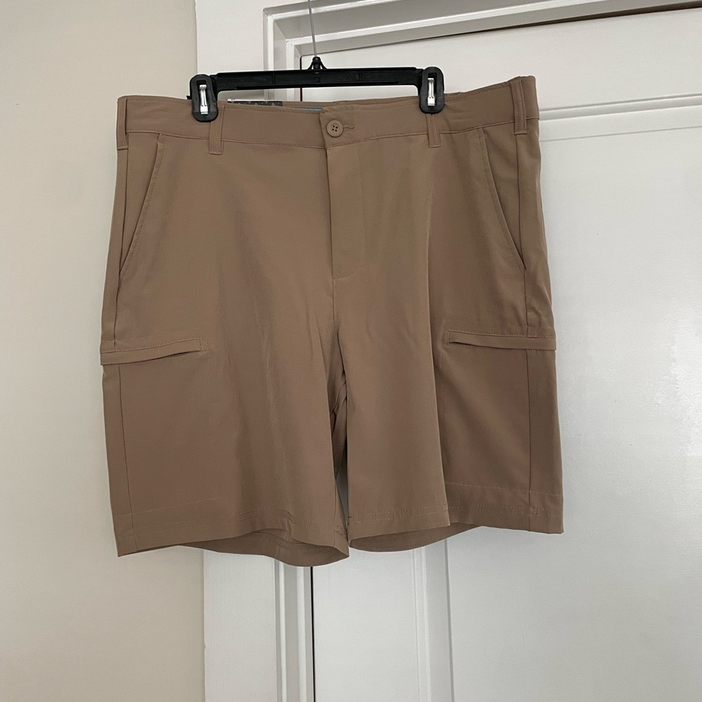 2 for $20 Birdie Bound 9 inch Inseam Golf Shorts Men's Tan Brown Size 38